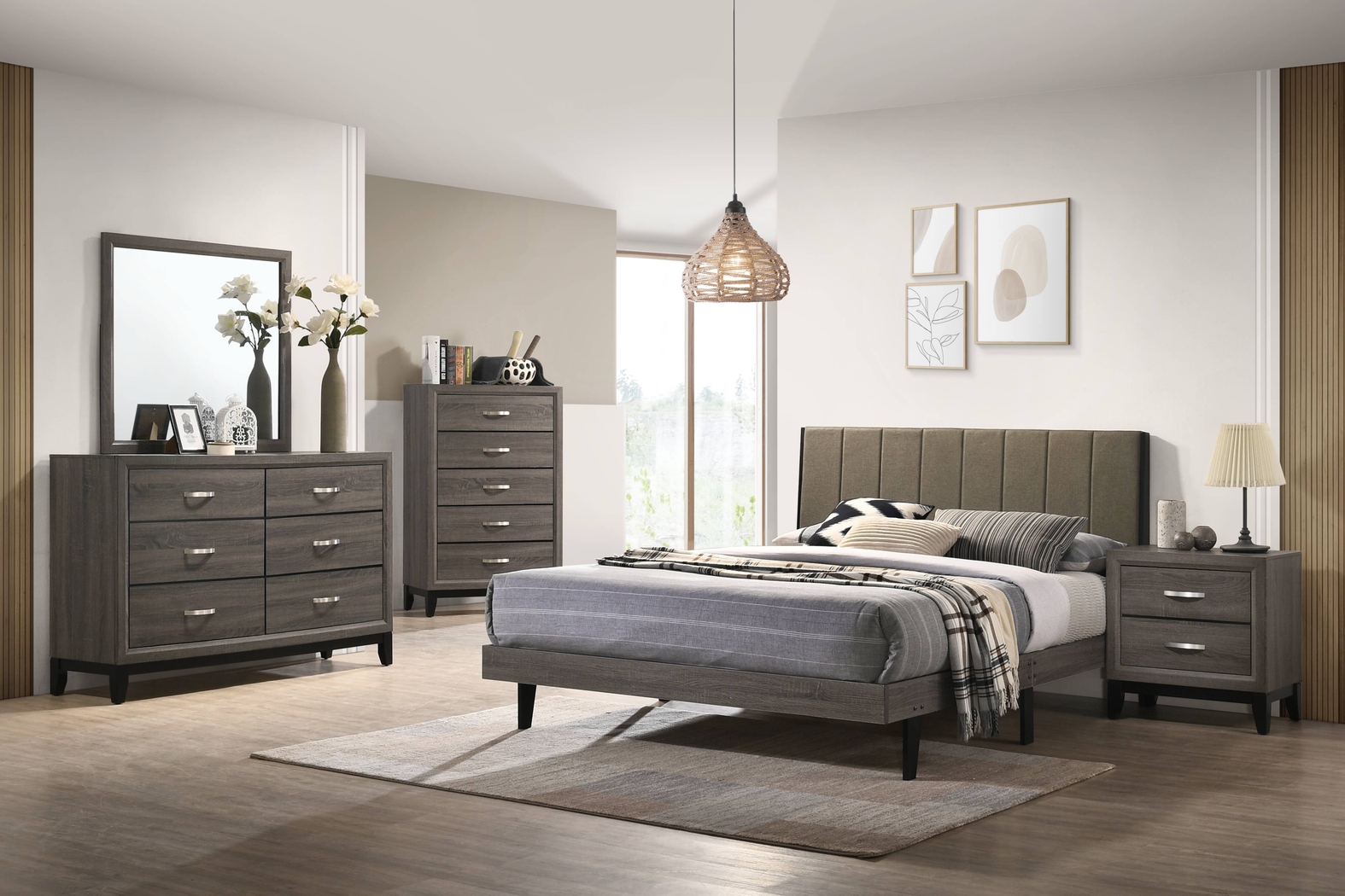 Charenton Brown Queen Bed - Thumbnail - Image 2