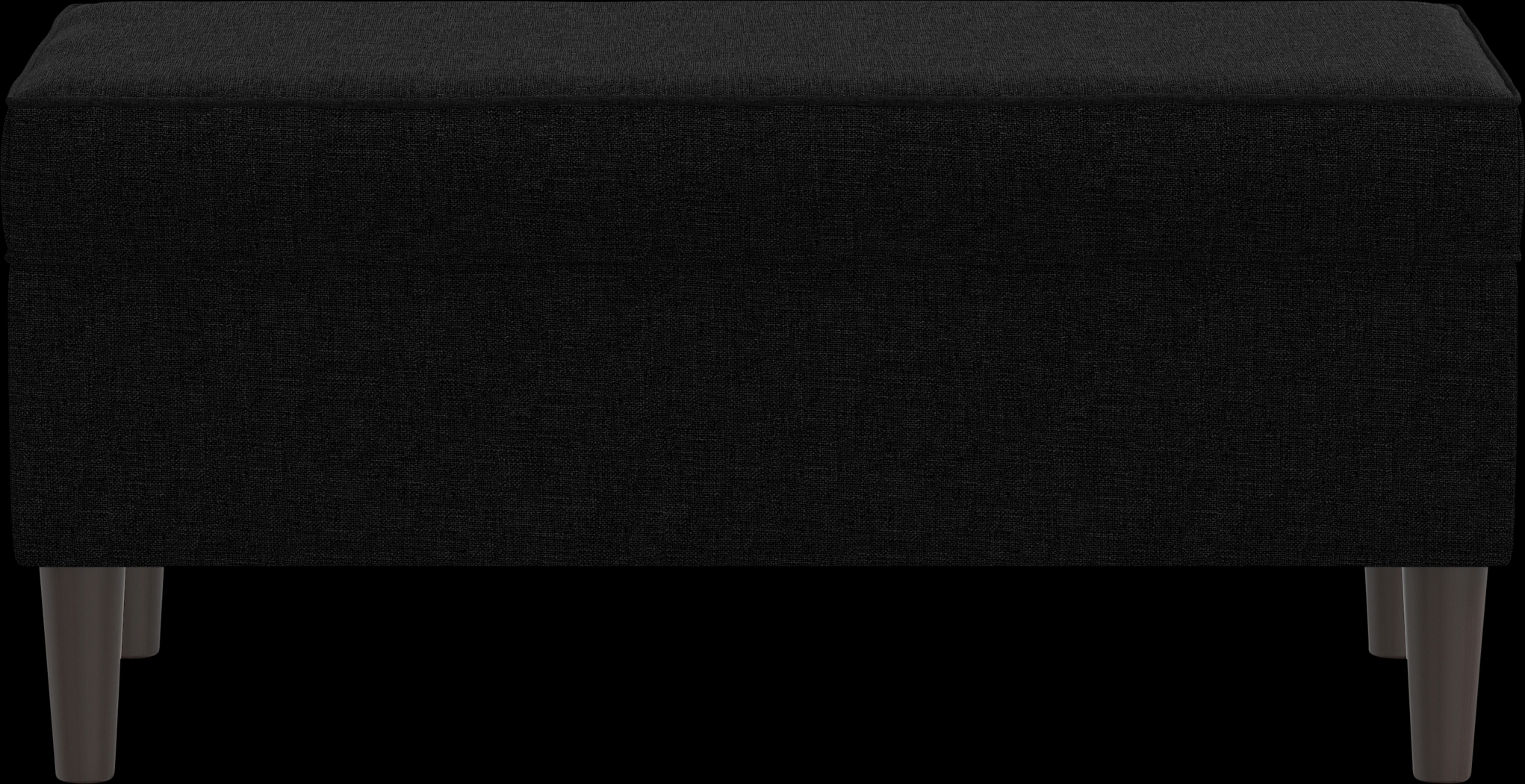 Charette Black Storage Bench - Thumbnail - Image 2