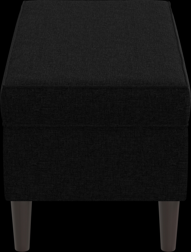 Charette Black Storage Bench - Thumbnail - Image 3