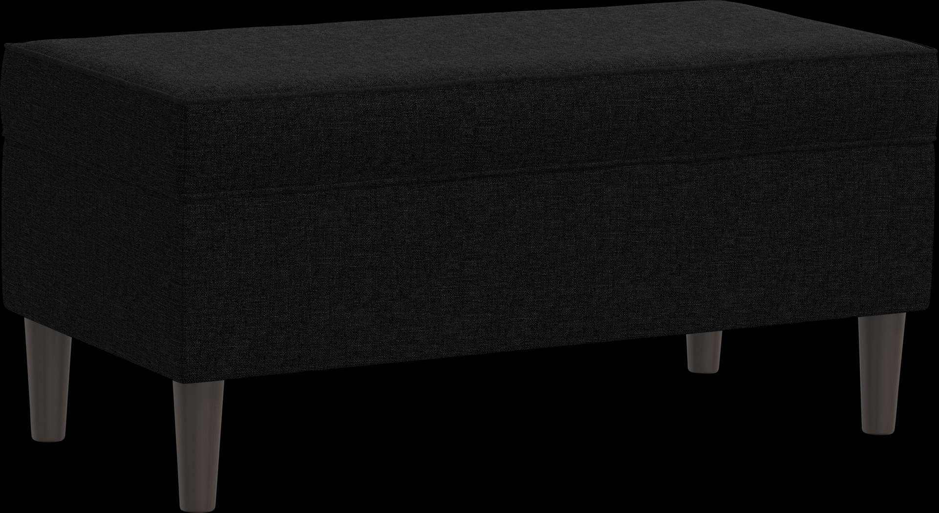 Charette Black Storage Bench - Thumbnail - Image 1