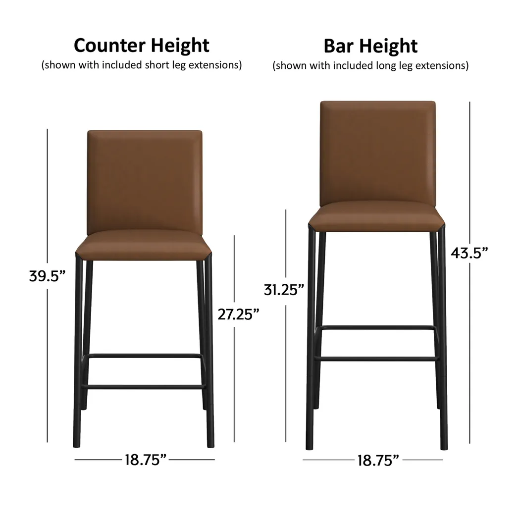 Charis Black Adjustable Stool - Thumbnail - Image 23