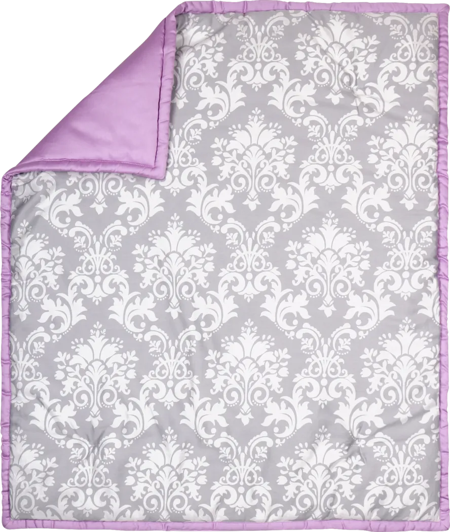 Charisha Lilac 3 Pc Baby Bedding Set - Thumbnail - Image 2
