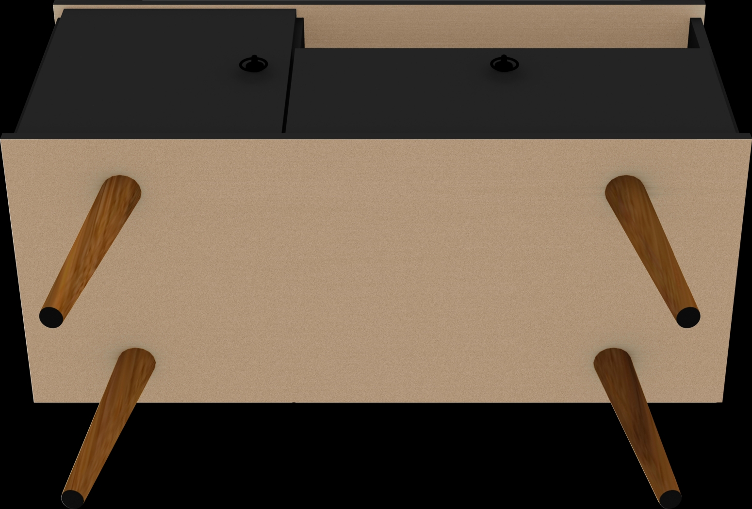 Charlack Black 35.5 in. Console - Thumbnail - Image 10