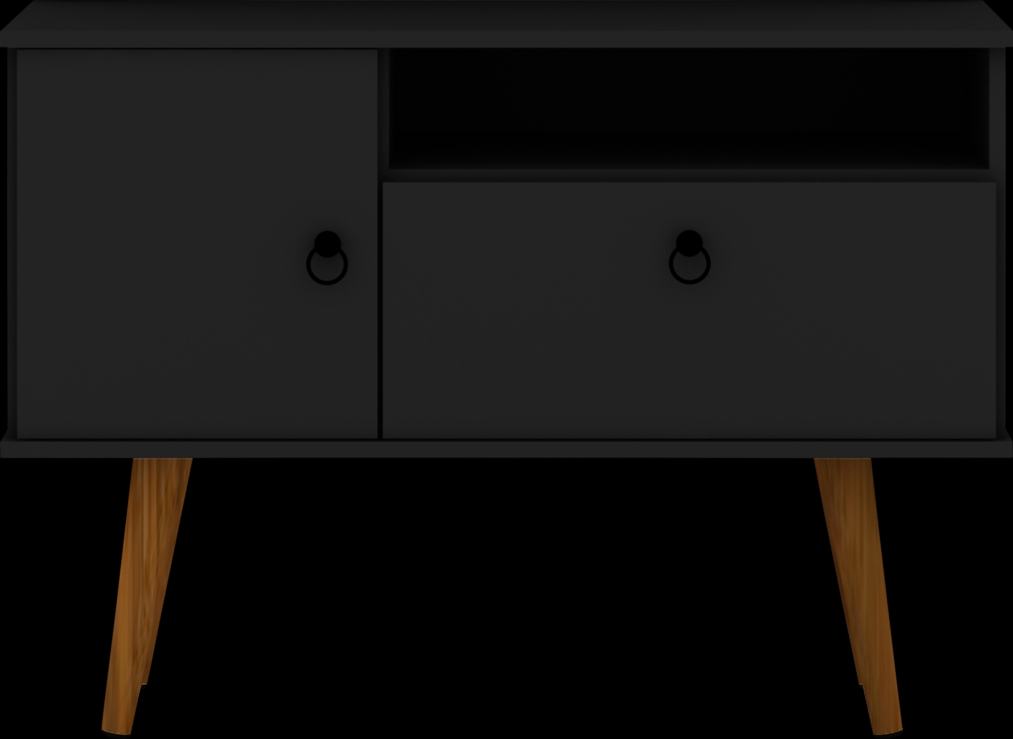 Charlack Black 35.5 in. Console - Thumbnail - Image 1