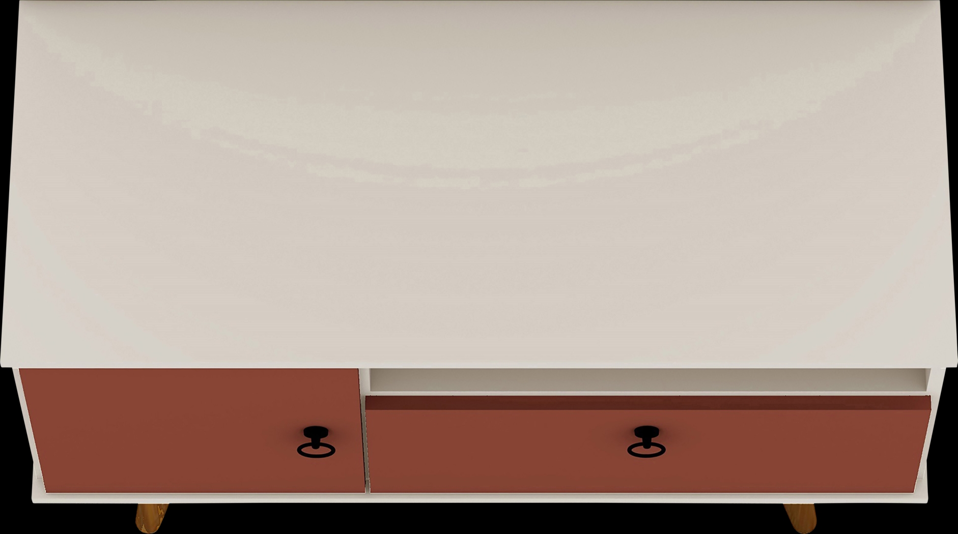 Charlack Dark Orange 35.5 in. Console - Thumbnail - Image 8