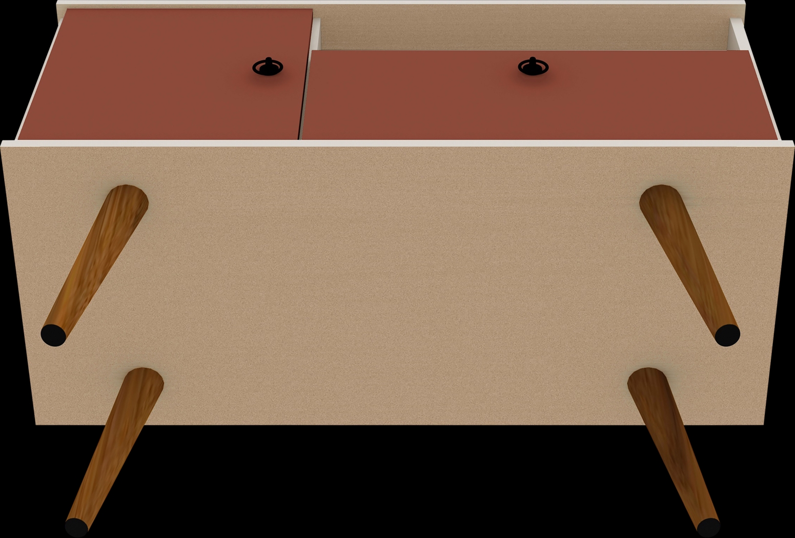 Charlack Dark Orange 35.5 in. Console - Thumbnail - Image 10