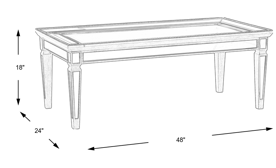 Dimension Image. Please refer to the Dimension Tab on this page for dimension details.