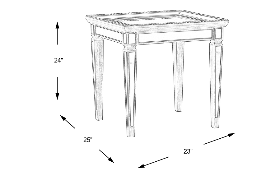 Dimension Image. Please refer to the Dimension Tab on this page for dimension details.