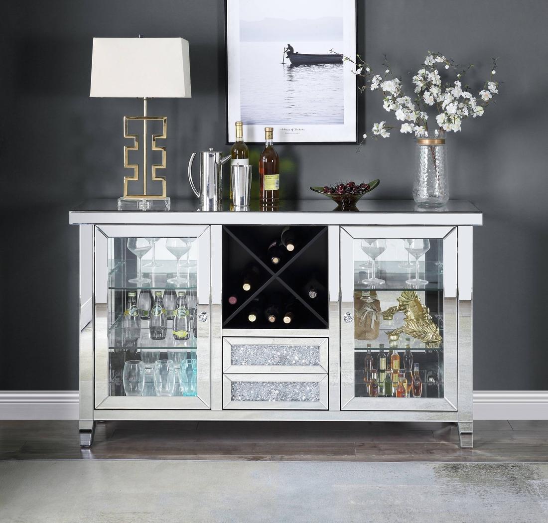 Charlane Silver Wine Cabinet - Thumbnail - Image 2