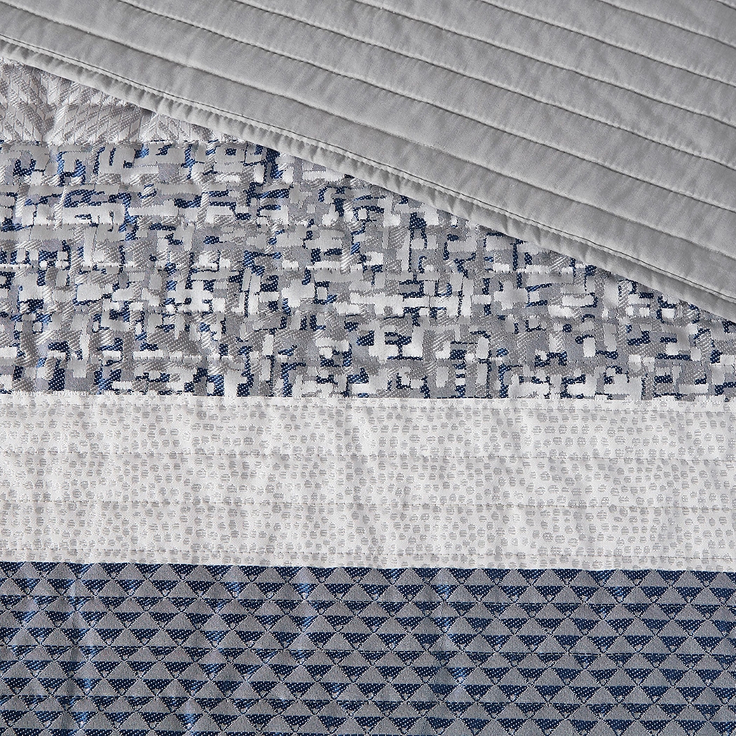 Charleagh Blue 6 pc Full/Queen Quilt Set - Thumbnail - Image 14