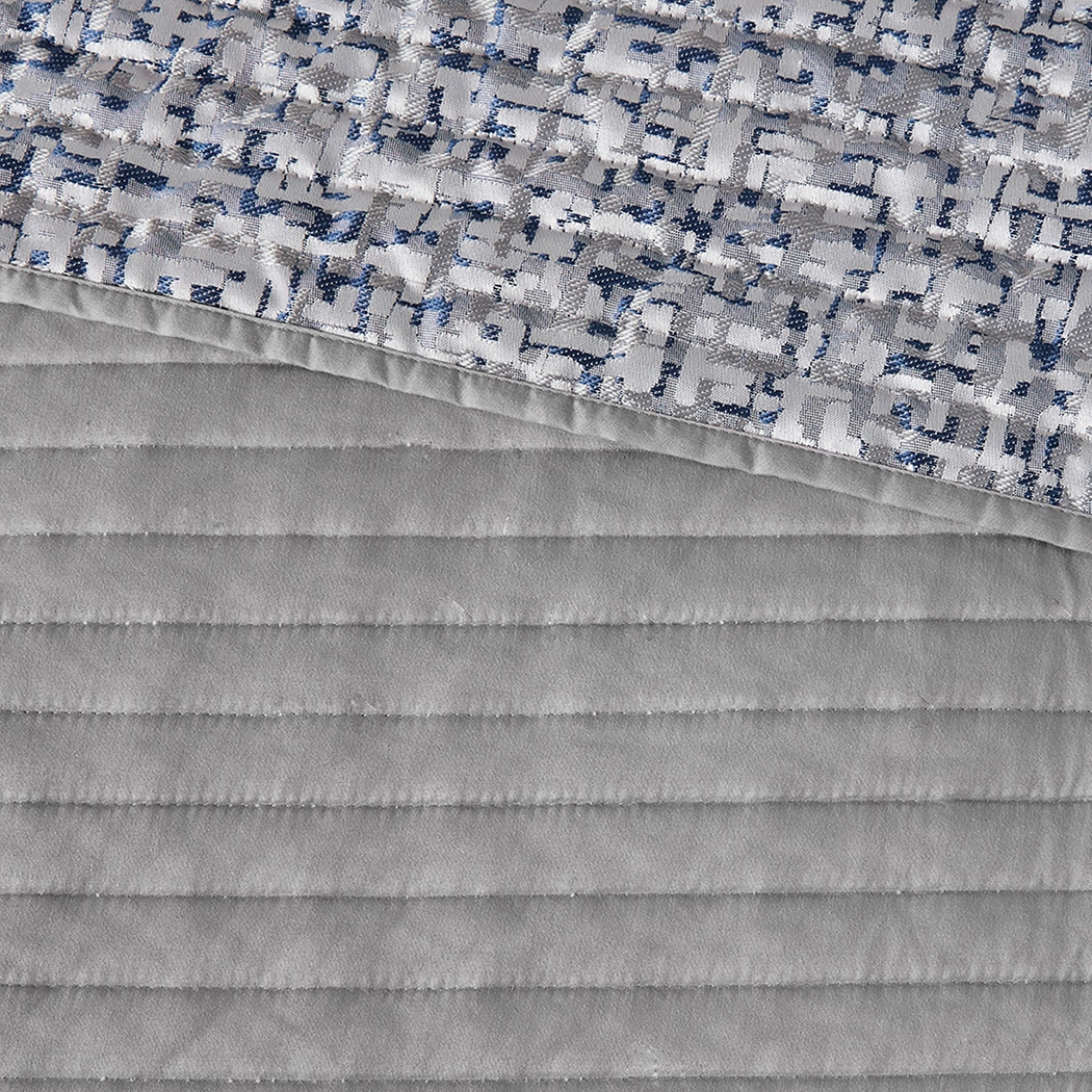 Charleagh Blue 6 pc King/Cal King Quilt Set - Thumbnail - Image 15