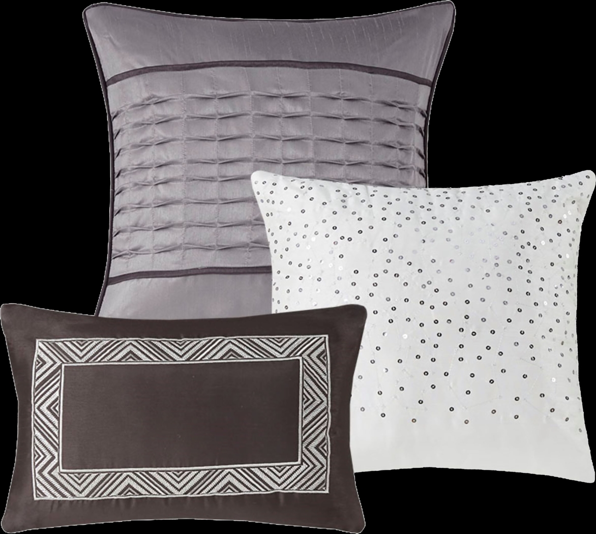 Charleagh Gray 6 pc King/Cal King Quilt Set - Thumbnail - Image 12