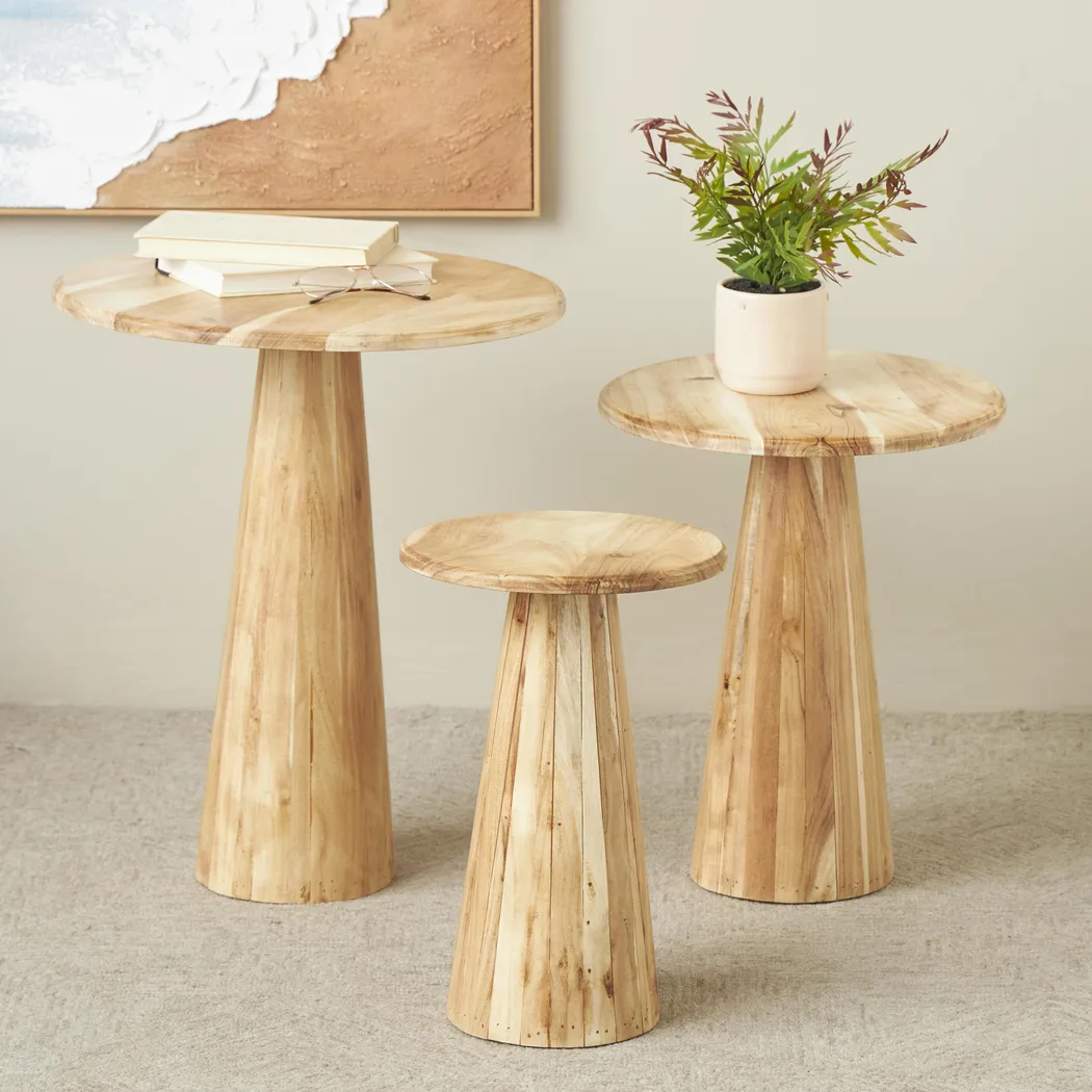 Charleigh Light Oak End Table, Set of 3 - Image 2