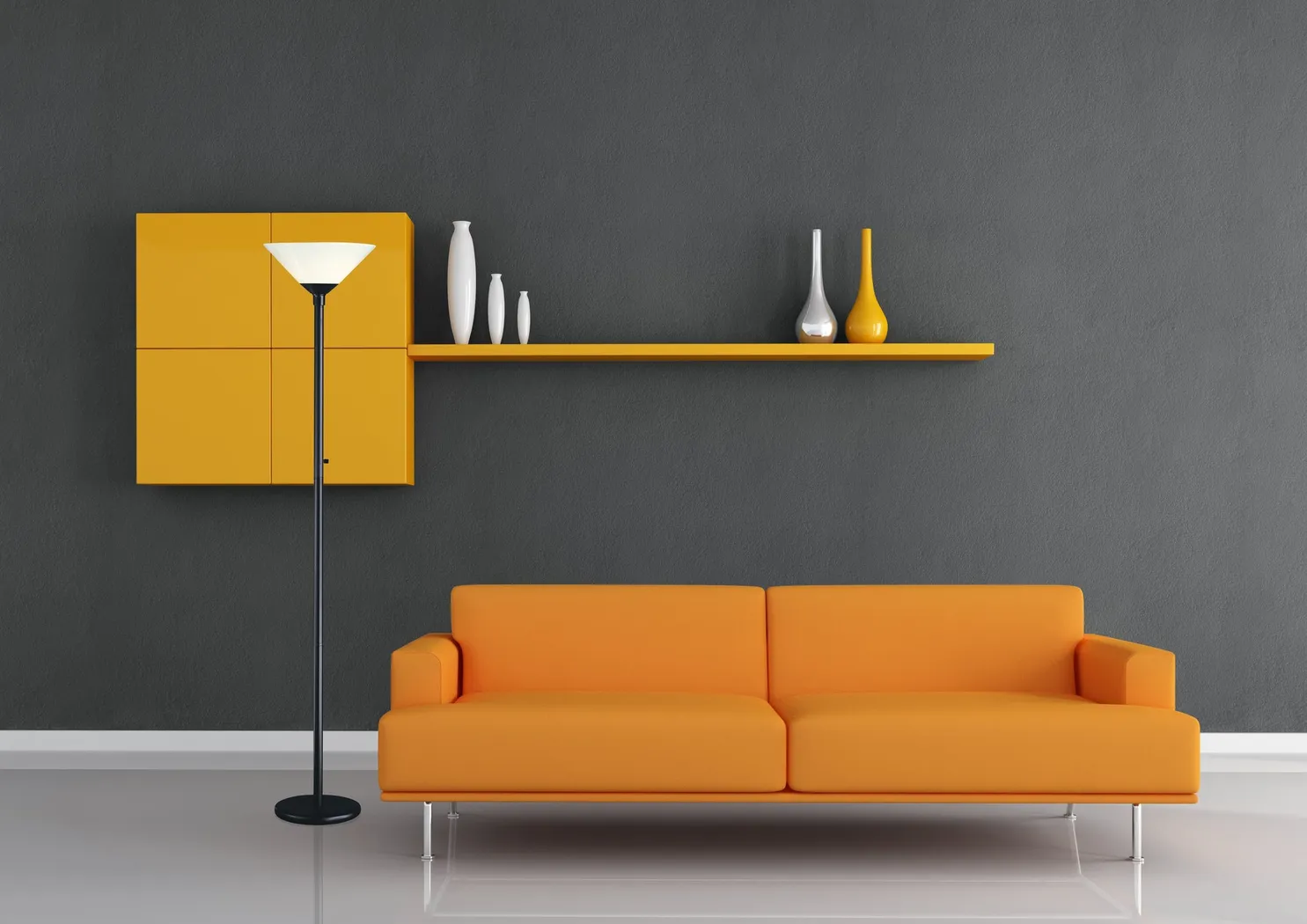 Charles Black Floor Lamp - Thumbnail - Image 2