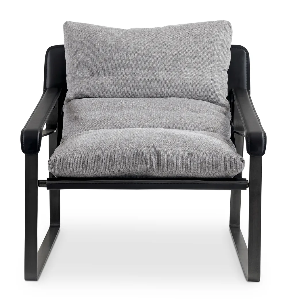 Charlesberg Gray Accent Chair - Thumbnail - Image 2