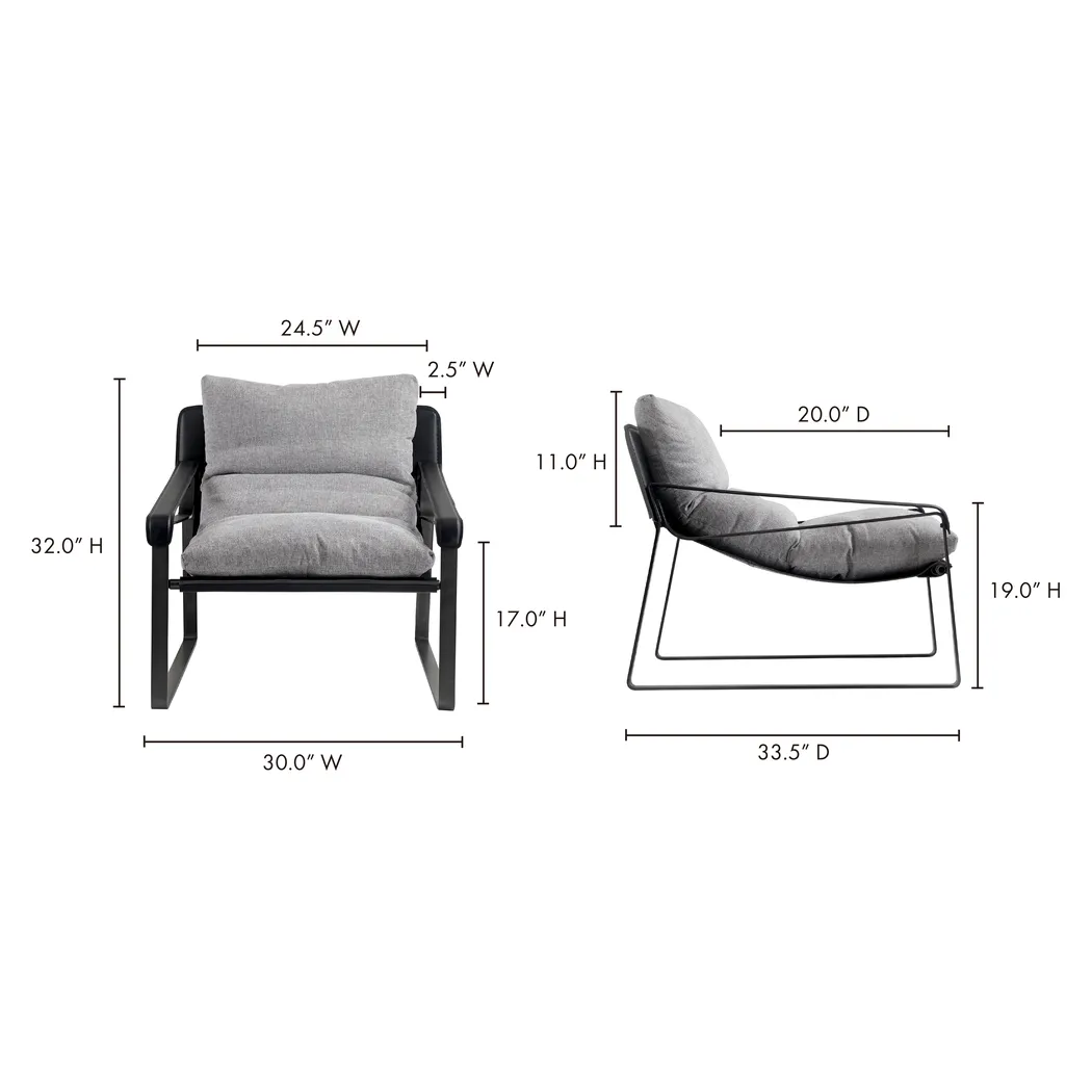 Charlesberg Gray Accent Chair - Thumbnail - Image 8