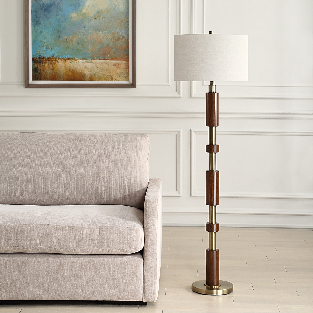 Charlevoix Gate Brown Floor Lamp - Thumbnail - Image 2