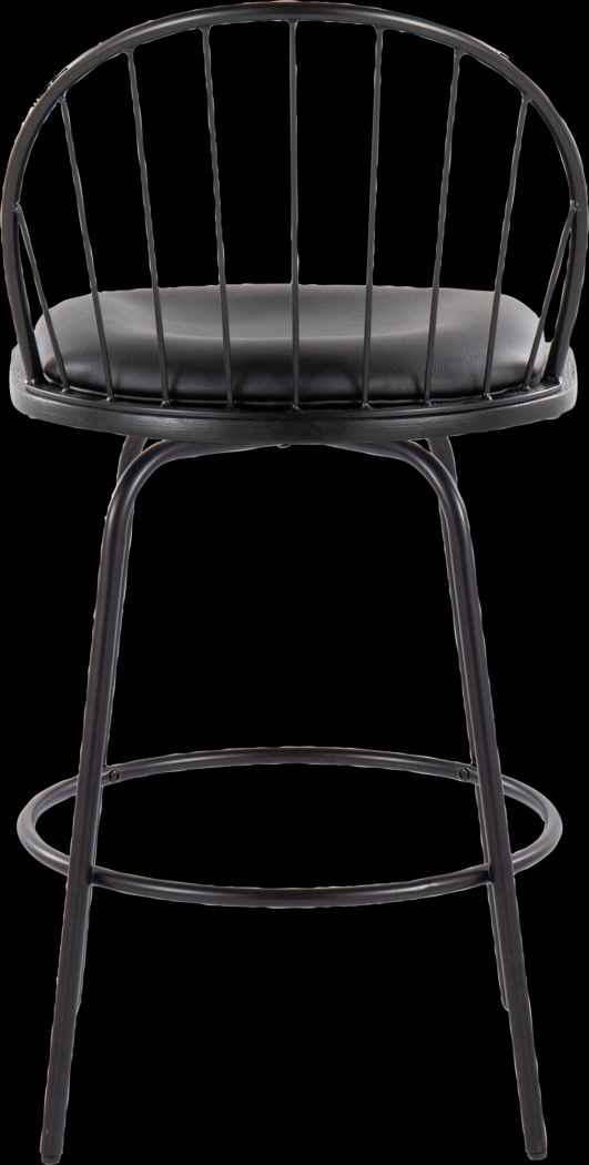 Charlias VI Black Swivel Counter Height Stool, Set of 2 - Thumbnail - Image 10