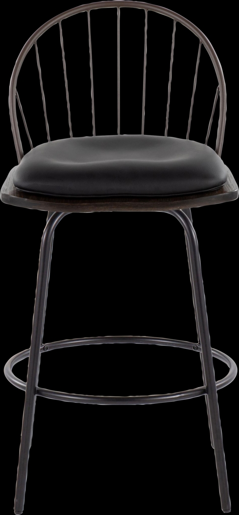 Charlias VII Black Swivel Counter Height Stool, Set of 2 - Thumbnail - Image 9