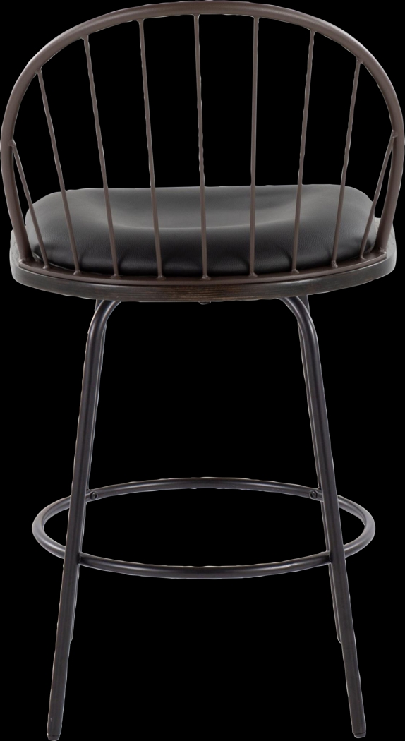 Charlias VII Black Swivel Counter Height Stool, Set of 2 - Thumbnail - Image 10