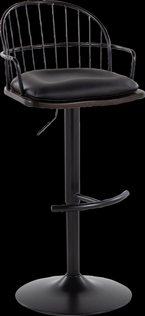 Charlias X Black Adjustable Barstool, Set of 2 - Thumbnail - Image 7
