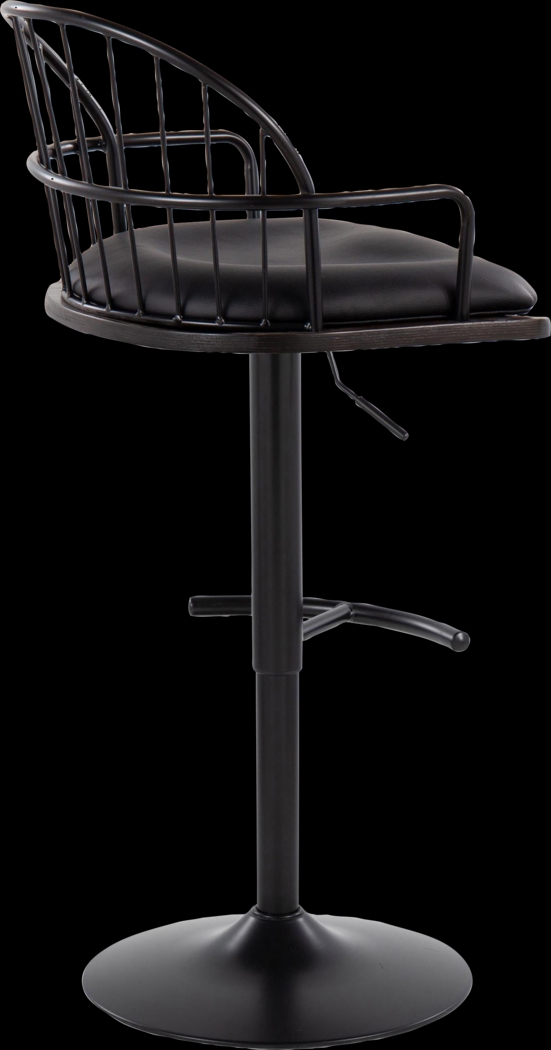 Charlias X Black Adjustable Barstool, Set of 2 - Thumbnail - Image 8