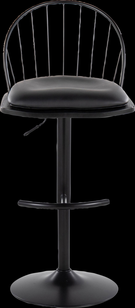 Charlias XI Black Adjustable Barstool, Set of 2 - Thumbnail - Image 10