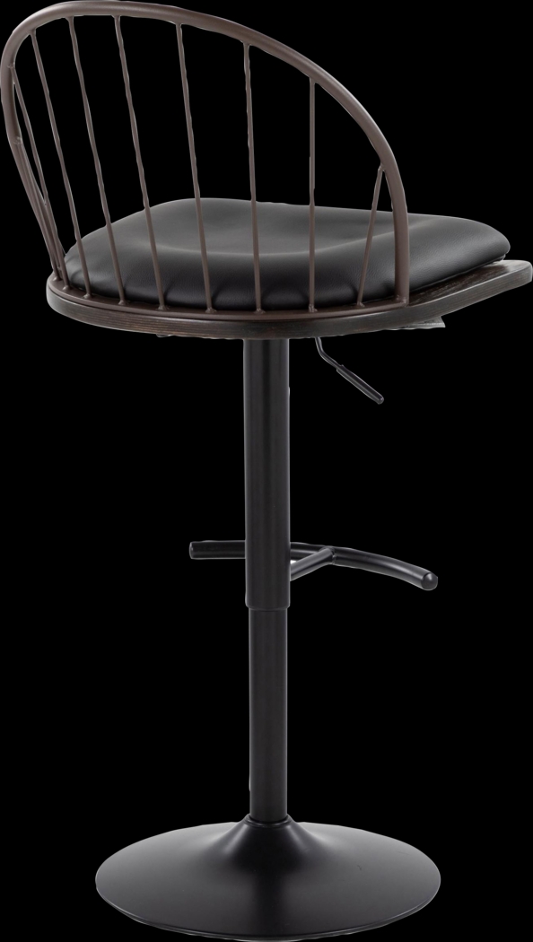 Charlias XII Black Adjustable Barstool, Set of 2 - Thumbnail - Image 10