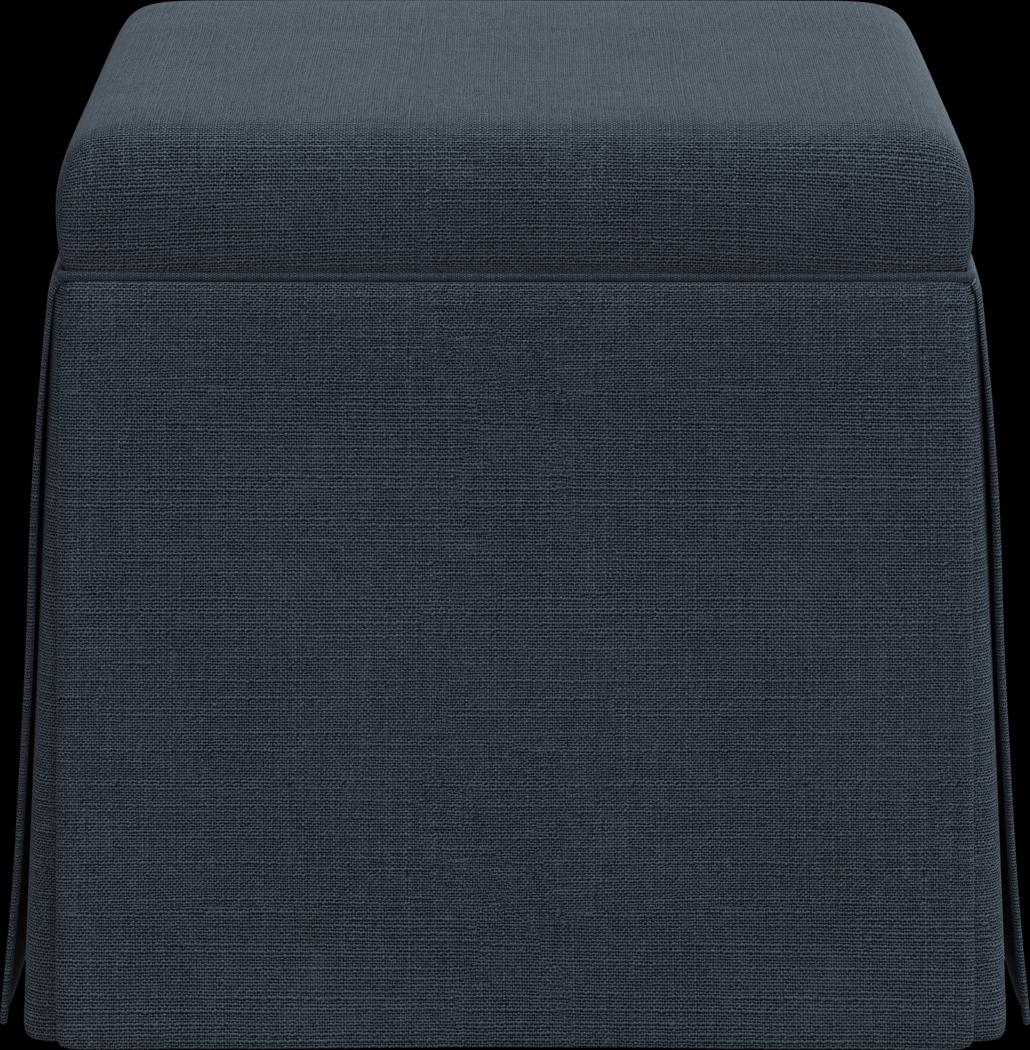 Charlick Blue Ottoman - Thumbnail - Image 3