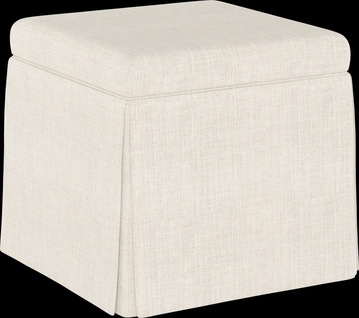 Charlick Cream Ottoman - Thumbnail - Image 1