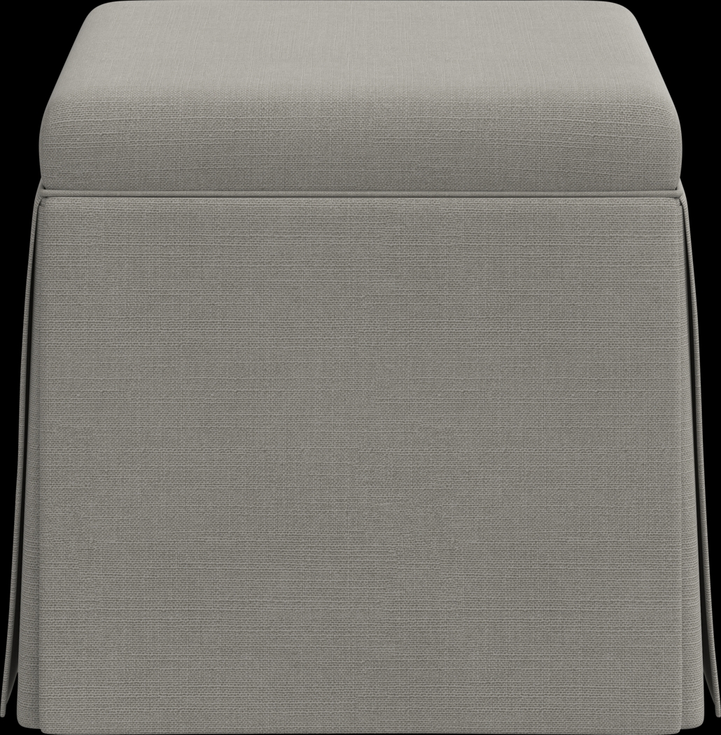 Charlick Gray Ottoman - Thumbnail - Image 3