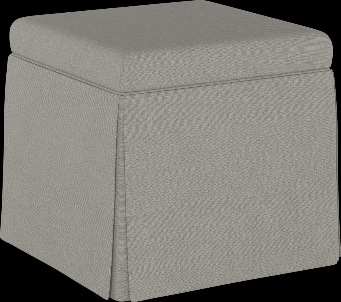 Charlick Gray Ottoman - Thumbnail - Image 1