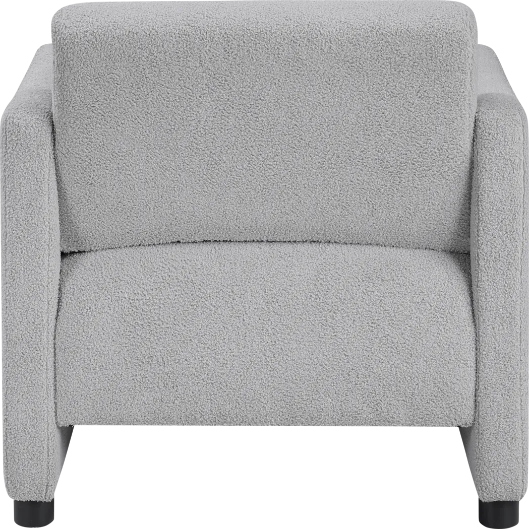 Charliza Gray Accent Chair - Thumbnail - Image 3