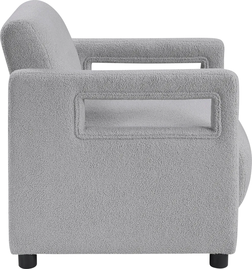 Charliza Gray Accent Chair - Thumbnail - Image 8