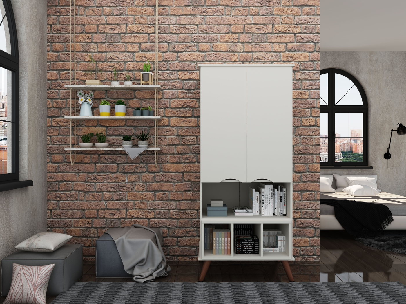 Charlo Beige Accent Cabinet - Thumbnail - Image 8