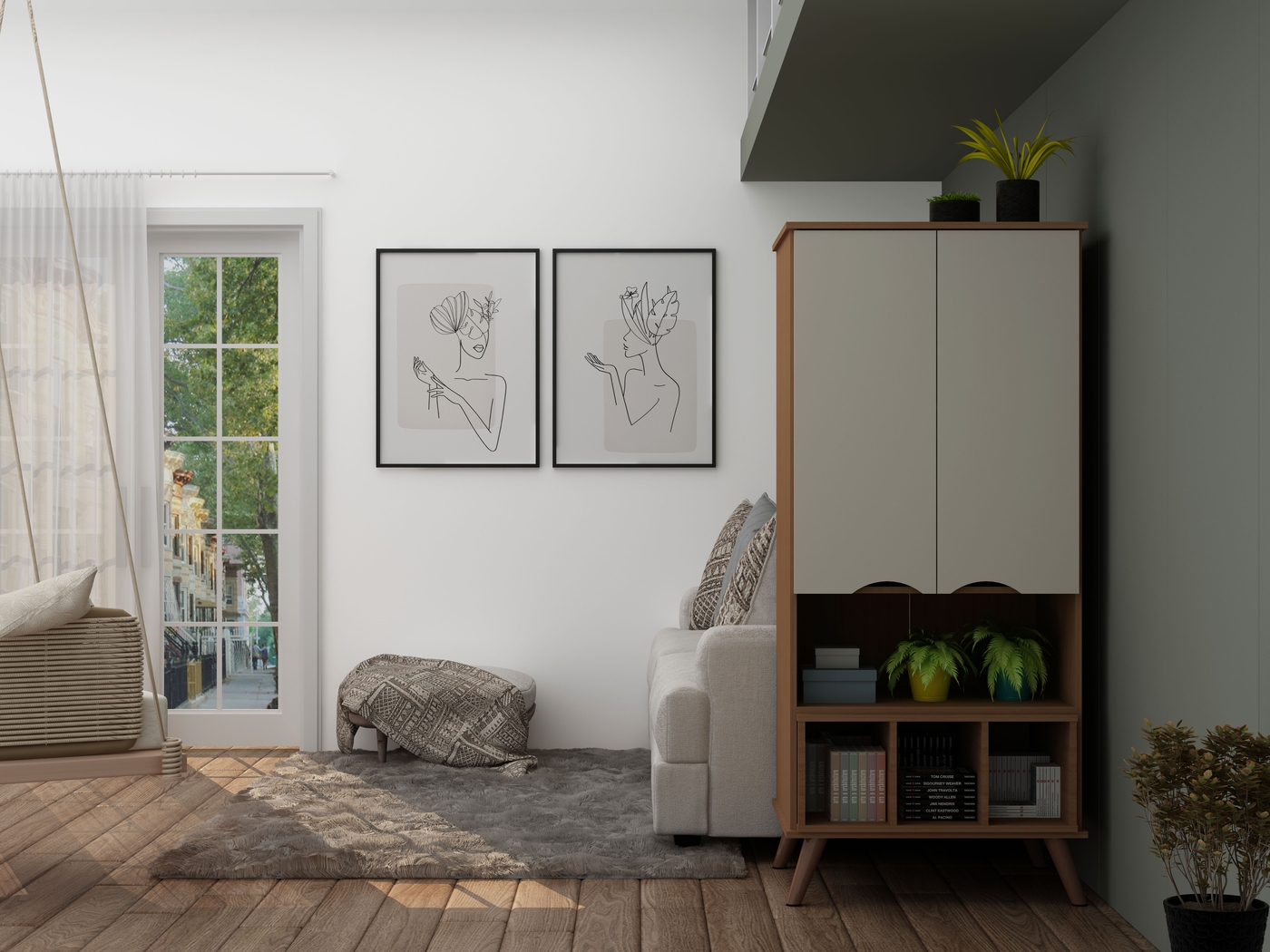 Charlo Maple Accent Cabinet - Thumbnail - Image 8