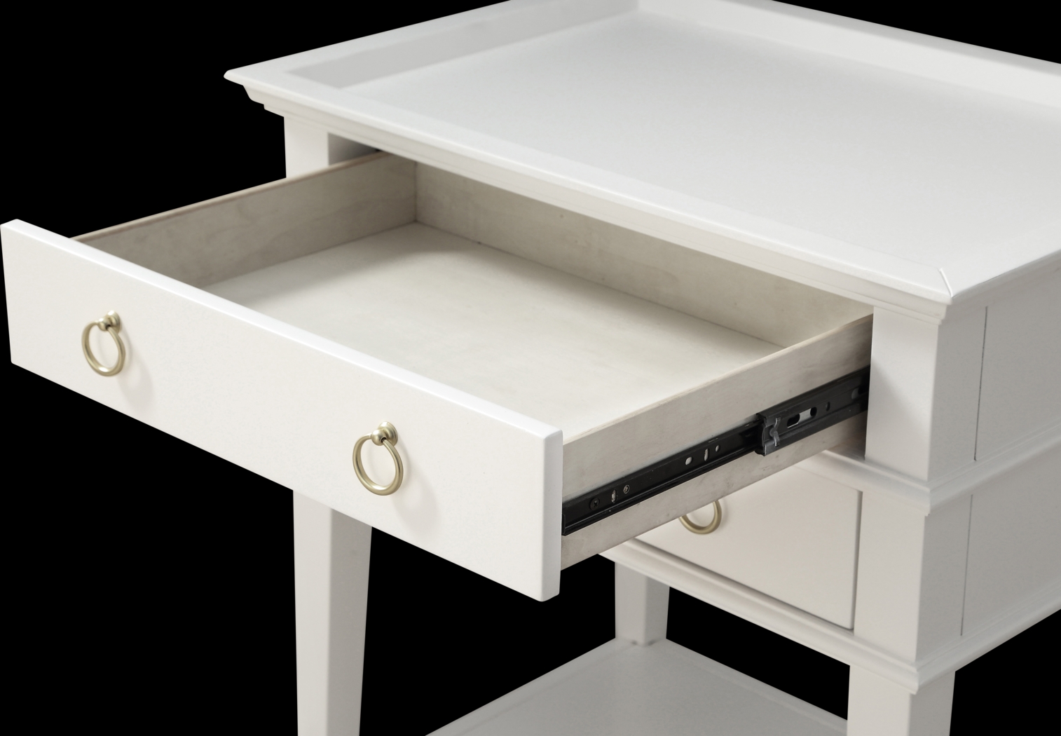 Charloma White End Table - Thumbnail - Image 3