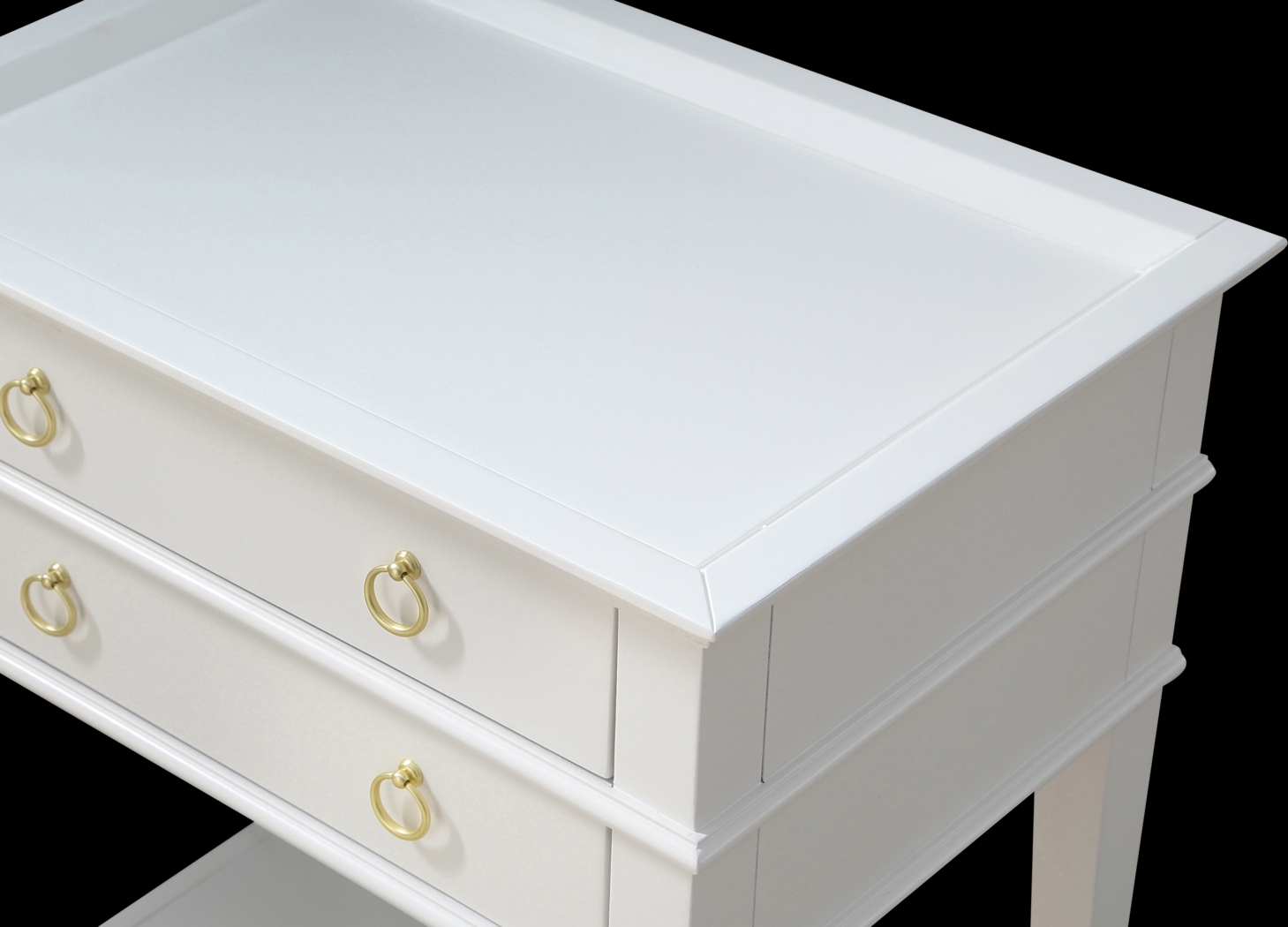 Charloma White End Table - Thumbnail - Image 4