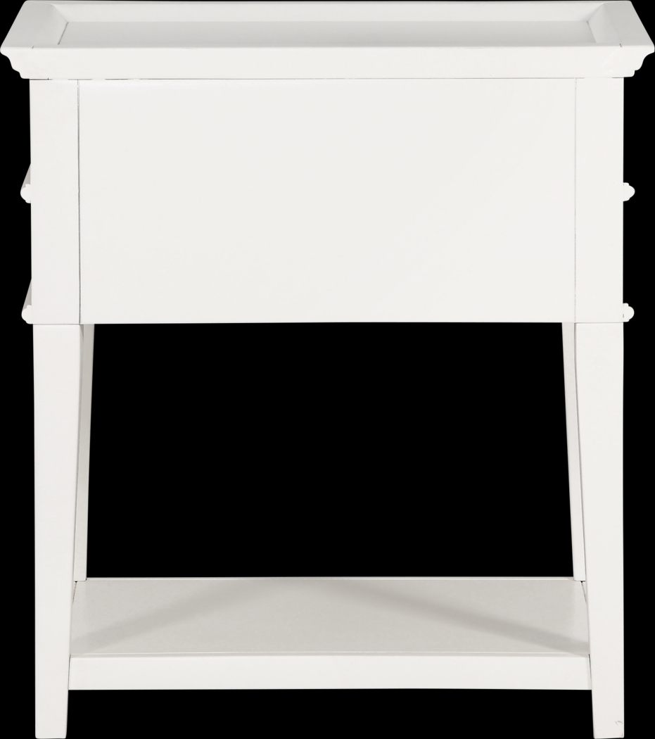 Charloma White End Table - Thumbnail - Image 7