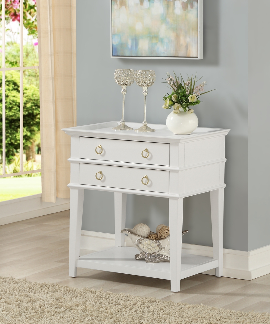 Charloma White End Table - Thumbnail - Image 8