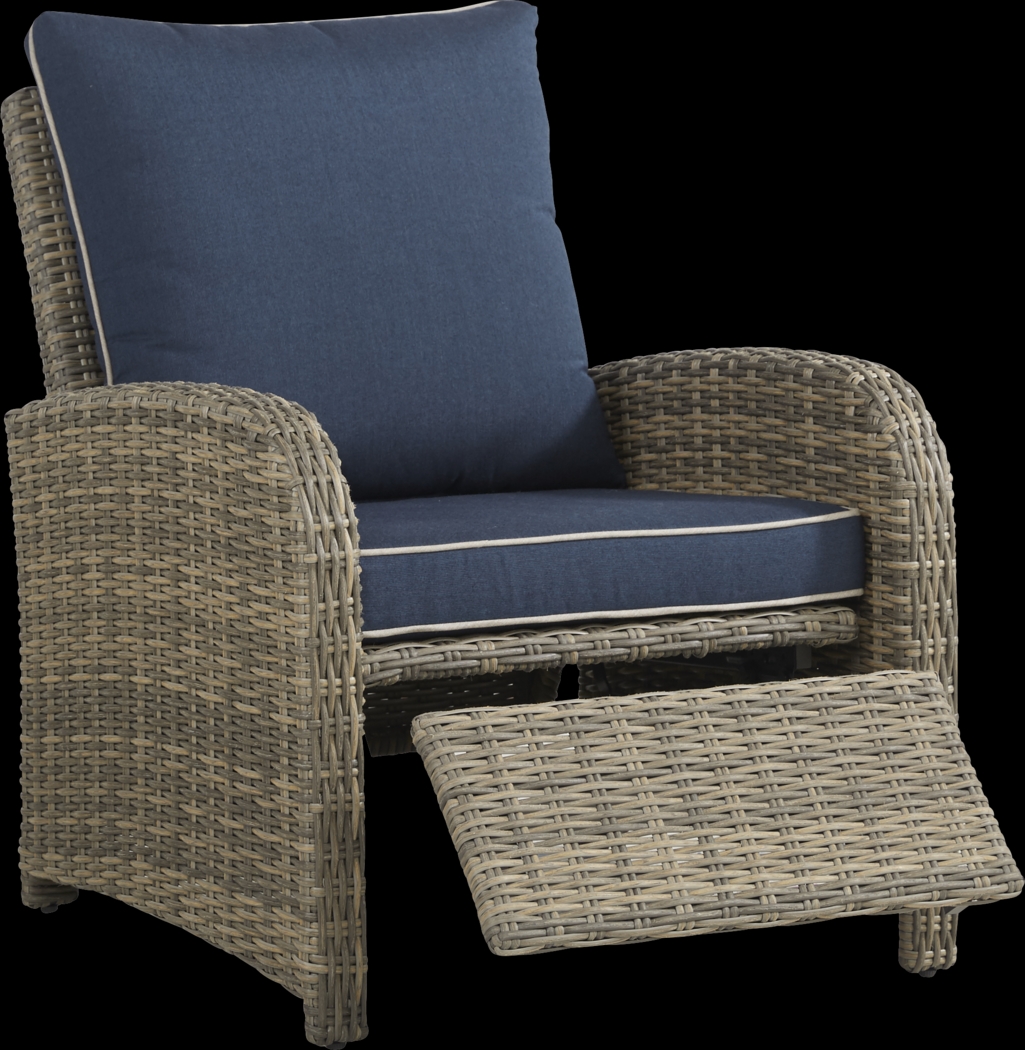 Charlotte Harbor Gray Outdoor Recliner Chair - Thumbnail - Image 2