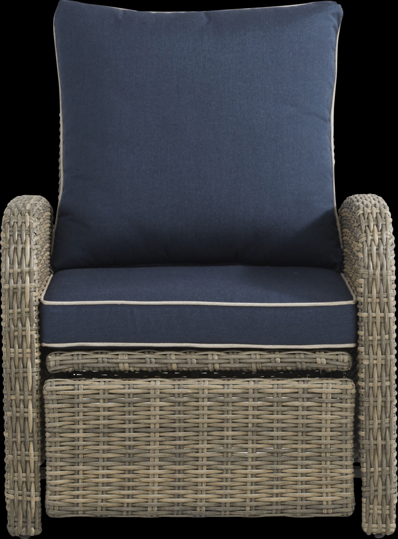 Charlotte Harbor Gray Outdoor Recliner Chair - Thumbnail - Image 3