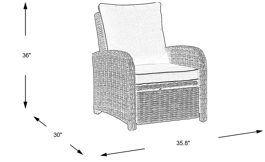 Dimension Image. Please refer to the Dimension Tab on this page for dimension details.
