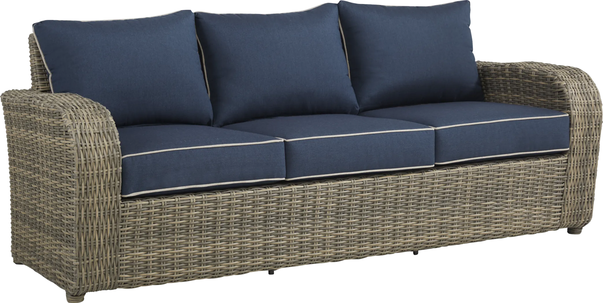 Charlotte Harbor Gray Outdoor Sofa - Thumbnail - Image 2