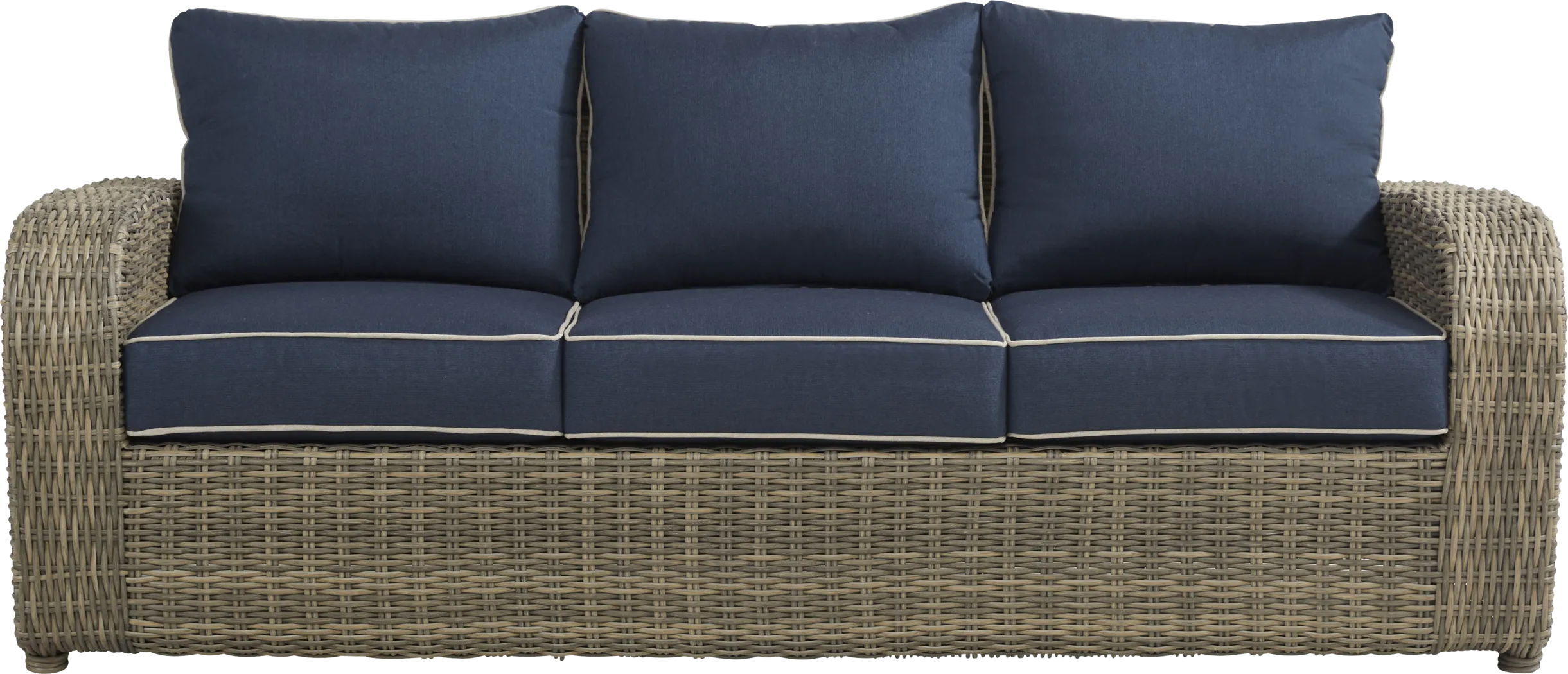 Charlotte Harbor Gray Outdoor Sofa - Thumbnail - Image 1