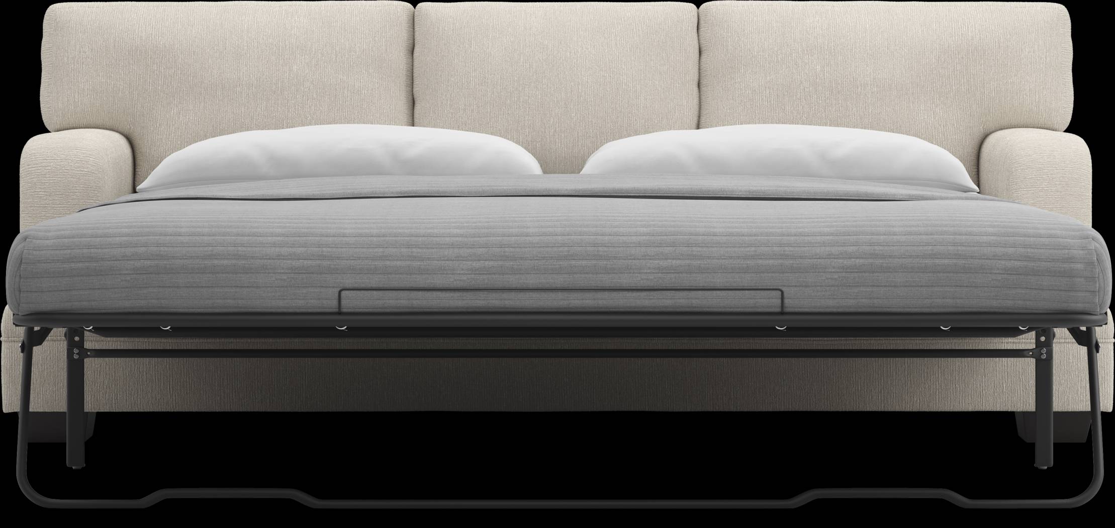 Charlton Street Off-White 7 Pc Living Room with Gel Foam Sleeper Sofa - Thumbnail - Image 5