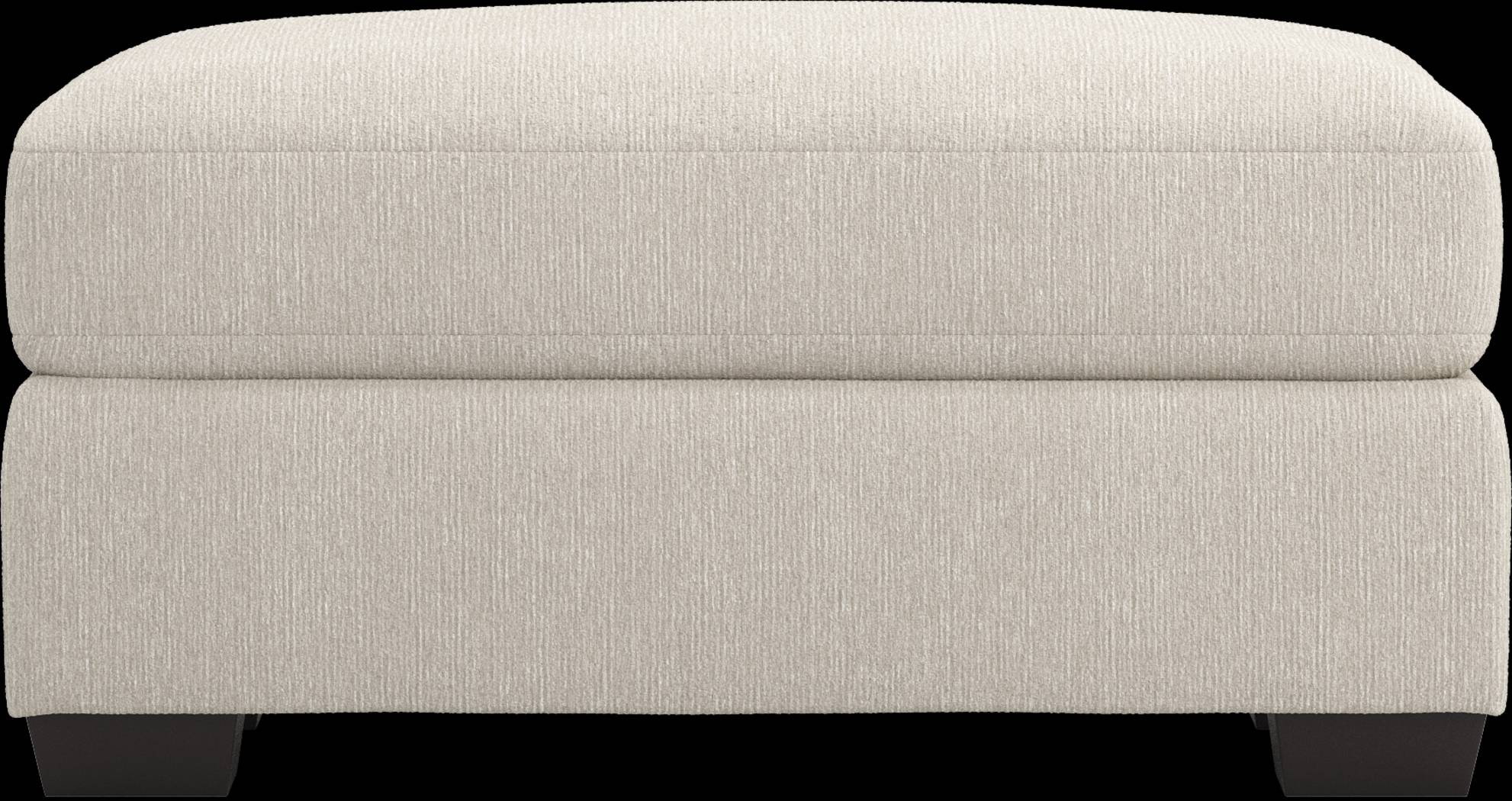 Charlton Street Off-White Ottoman - Thumbnail - Image 3