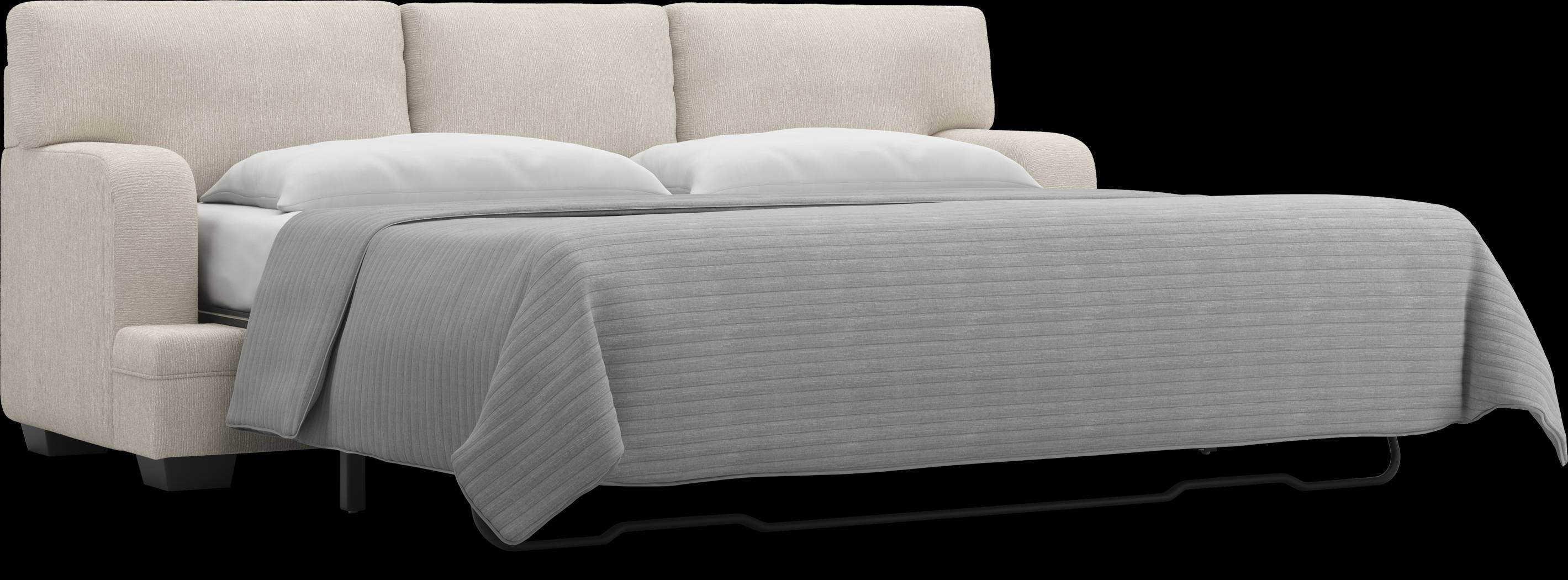 Charlton Street Off-White 7 Pc Living Room with Sleeper Sofa - Thumbnail - Image 6