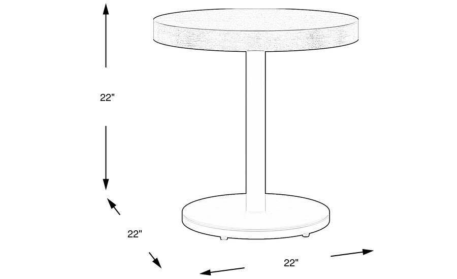 Dimension Image. Please refer to the Dimension Tab on this page for dimension details.