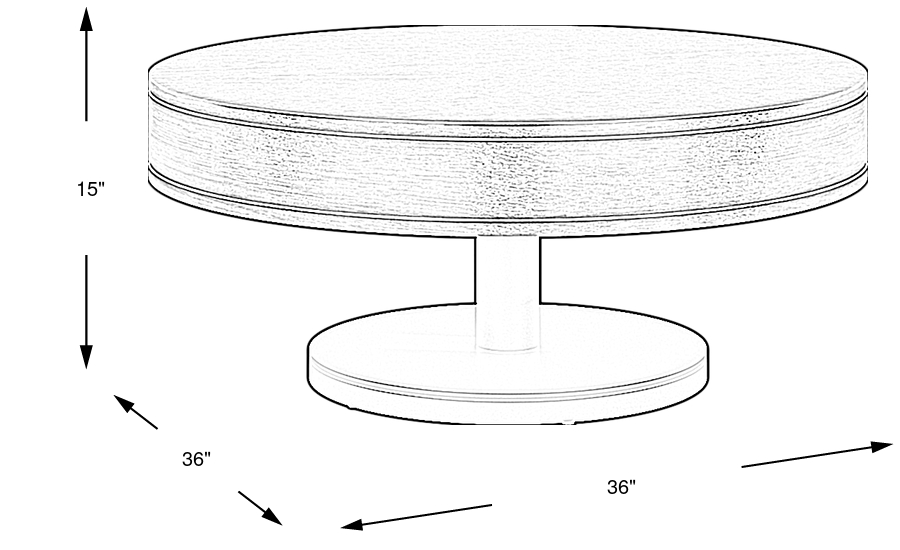 Dimension Image. Please refer to the Dimension Tab on this page for dimension details.